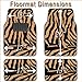 OxGord 4 Piece Zebra Print Carpet-Floor-Mats Set for Car - Rubber-Lined All-Weather Heavy-Duty Protection for All Vehicles, Hot Pink/Black