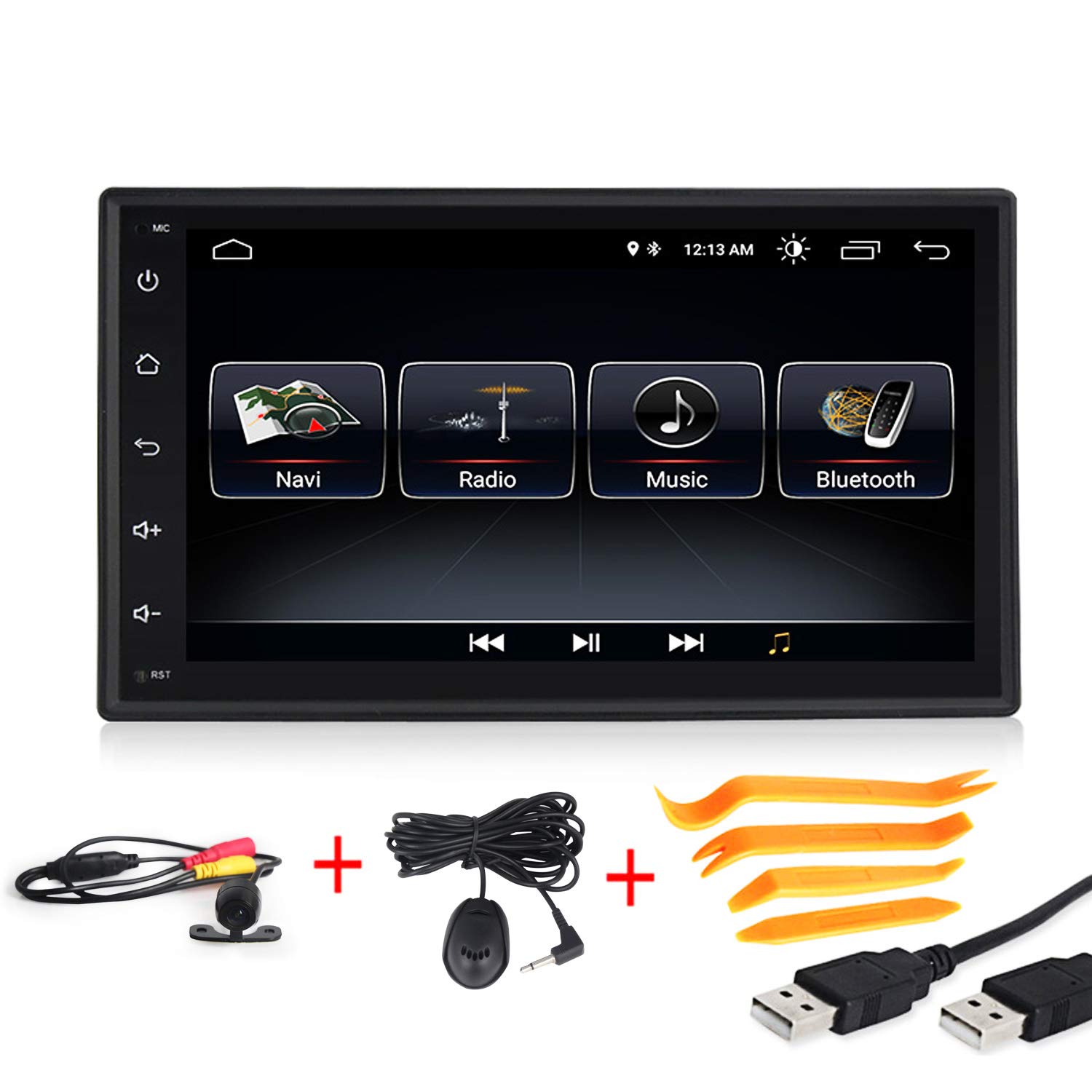Android 8.1 Car Multimedia GPS Navigation 7 inch Touch Screen 2 Din Built in WiFi Ultra Thin Car Radio for Old car