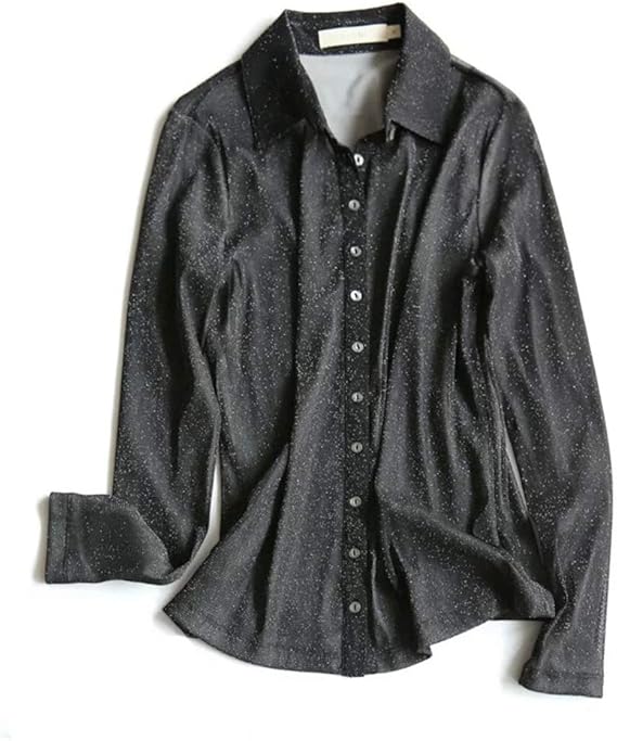 Amazon ファションヤ シャツ ブラウス レディース とろみシャツ シフォンシャツ 長袖 可愛い星柄 おしゃれ ゆったり 着痩せ 通勤 Ol 春 夏 きれいめ シャツ ブラウス 通販