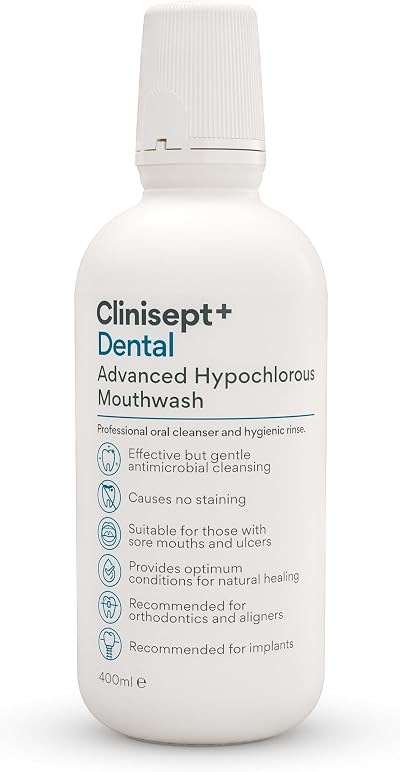 Clinisept Plus Dental Mouthwash Hypochlorous Alcohol-Free 400ml