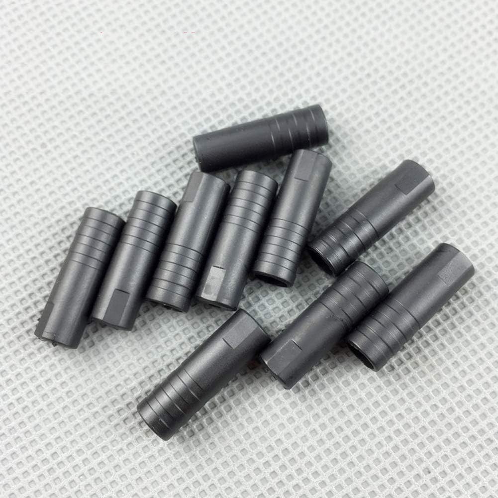 Black Eoutstanding 100PCS Bicycle Plastic Brake Cable Housing Ferrule End Caps Sports