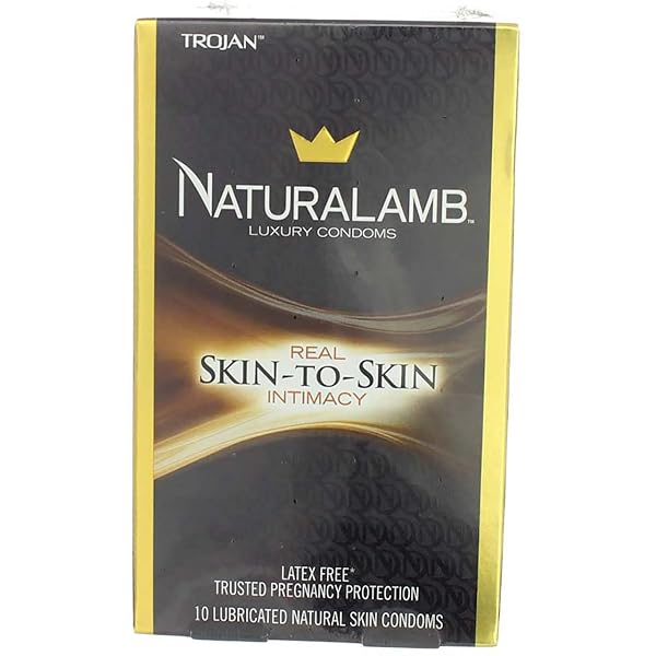 TROJAN NATURALAMB LUBRICATED LUXURY CONDOMS, 10 COUNT