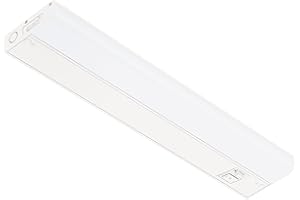 GETINLIGHT 24-inch Hardwired Only 3 Color LED Under Cabinet Lighting, Selectable 3000K/4000K/5000K, Dimmable, Matte White Fin