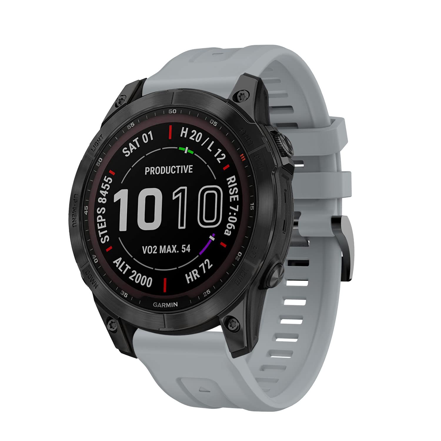 REYDA Silicone Strap Compatible with Garmin Fenix 8 Pro/8/E 47mm, 22mm Quick Fit Watch Strap Soft Flexible Silicone Bracelet Sport Wristband Replacement Strap for Garmin Approach S70 47mm/S62/S60