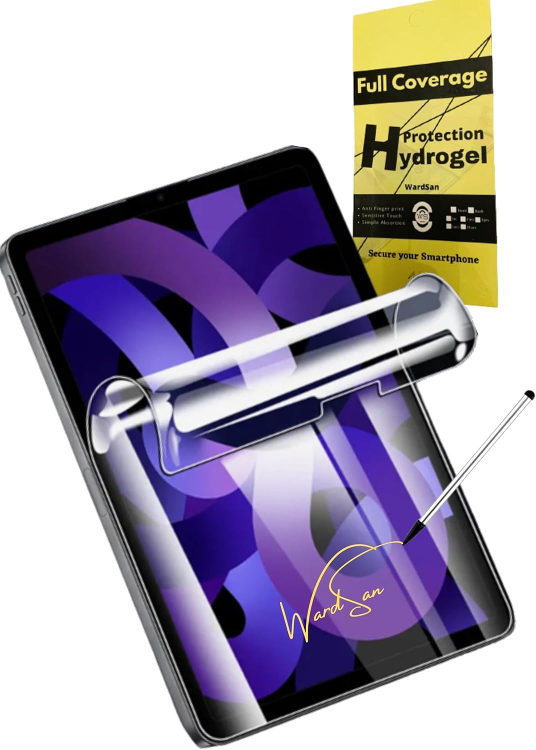 WardSan [2 Pieces for Xiaomi Mi Pad 6/6 Pro 11 Inch (2023) 3D Hydrogel Screen Protector Films + Stylus Pen for Writing/Drawing, Case Friendly, Soft Protective Film, Better Than Tempered Glass