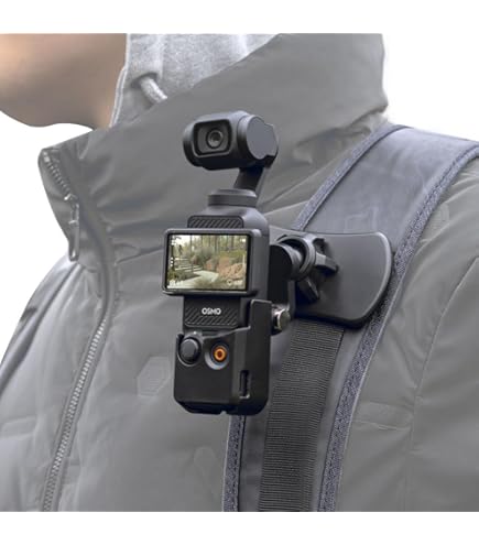 Peak Design x Osmo Pocket 3 用バックパックマウント Amazon.com: SUREWO Osmo Pocket 3 Backpack Mount,Bag Belt Shoulder