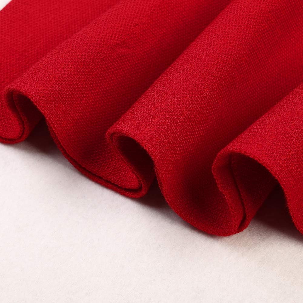 Mesinsefra Little Big Girls' High Waist Knitted Flared Pleated Skirt Casual: Clothing