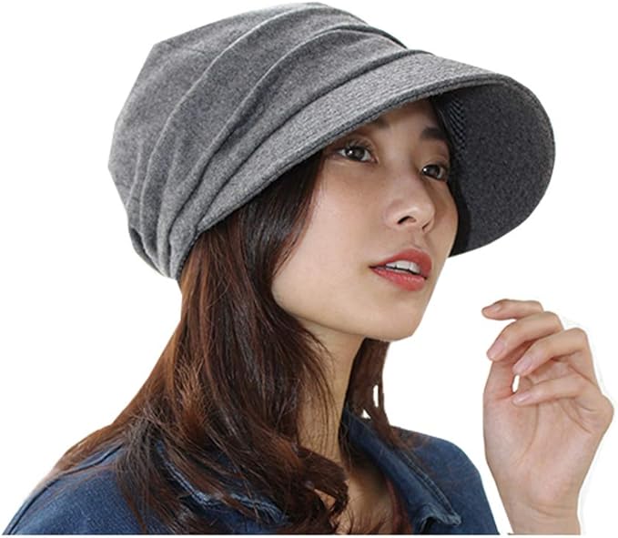 Amazon ドリームハッツ 帽子 キャスケット レディース 秋冬 Uv 大きいサイズ 防寒 Uvカット帽子100 Lサイズ 61cm ダークグレー キャスケット ハンチング帽 通販