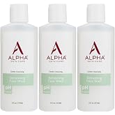 Alpha Skin Care Refreshing Face Wash, Citric AHA, 6 Oz, 3 Pack | Soap-free cleanser purifies, tones, restores pH, and removes makeup &amp; oil for all skin types.