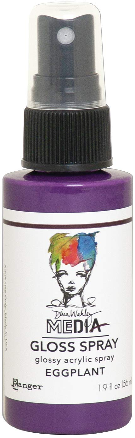Dina Wakley Media Ranger Gloss Sprays-Eggplant, 56 ml,MDO68471