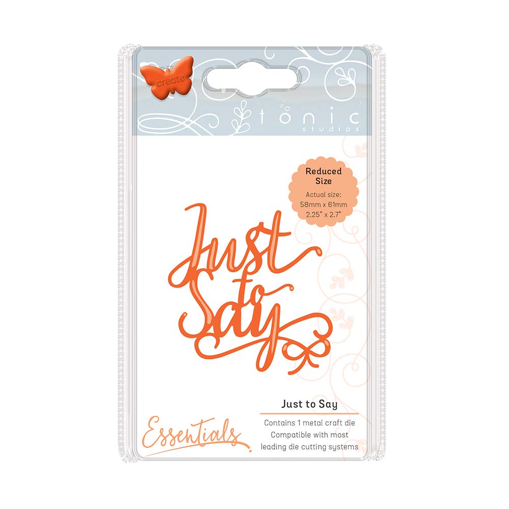 Tonic Studios Miniature Moments-Just to Say, Metal, Multi-Colour, 15.5 x 8.5 x 0.2 cm