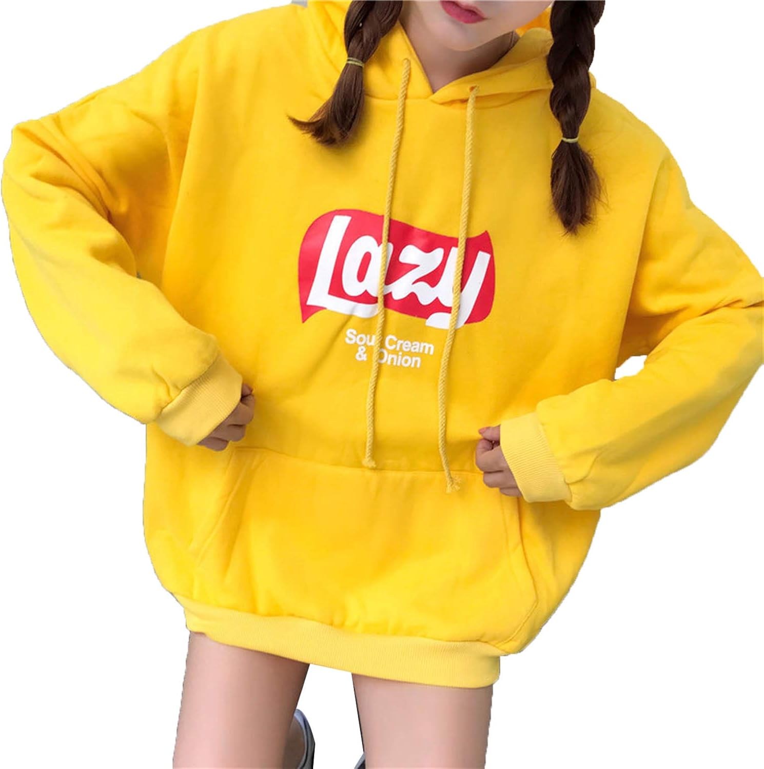 yellow lazy hoodie