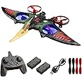 jaming Pterodactyl Dinosaur Toys Drone for Kids and Adults Easy to Fly Dragon Remote Controlled Aircraft for Beginners Hobby RC Plane Toys Birthday Gifts for Boys Remote Control Gecko