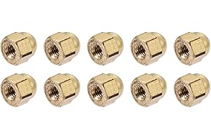 METALLIXITY Acorn Cap Nuts(M3x0.5mm) 20Pcs, Brass Acorn Dome Cap Head Hex Nuts - for Industrial Mechanical Equipment, Gold To