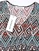 MOQIVGI Graphic Tunic, Ladies Vneck Stylish Modest Draped Blouse Spring Fashion Short Sleeve Top Trendy Country Style Summer Tshirt Aztec Print Clothing for Women Multicoloured Red XX-Large