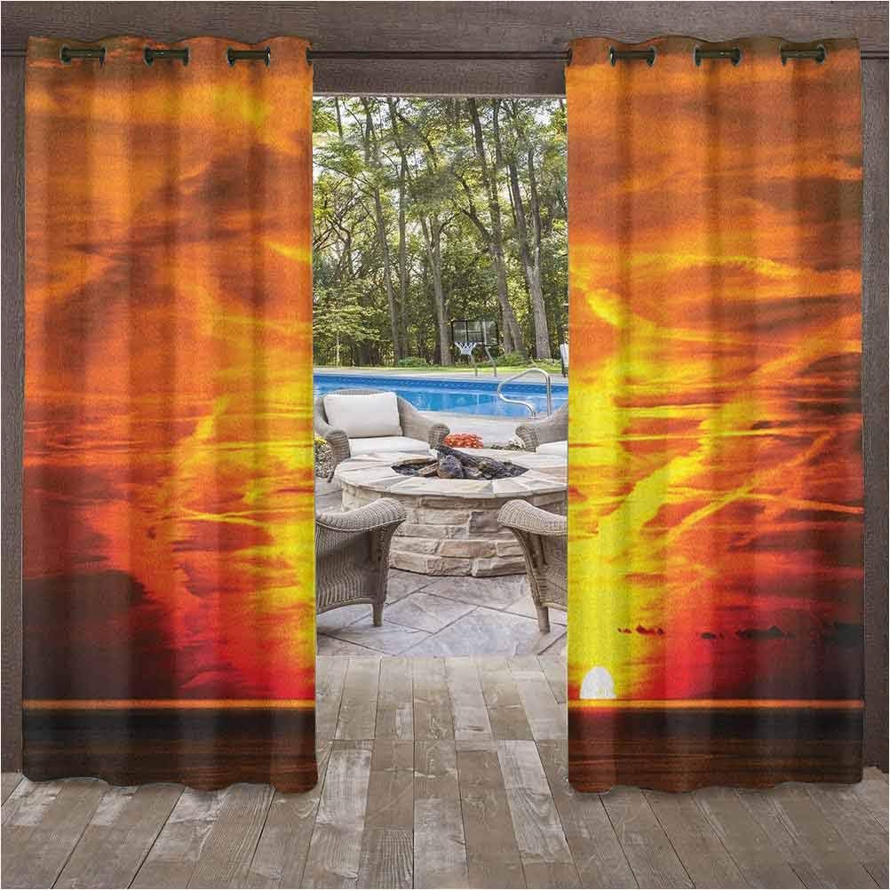 ScottDecor Landscape Modern Window Curtains for Garden Drapes Porch