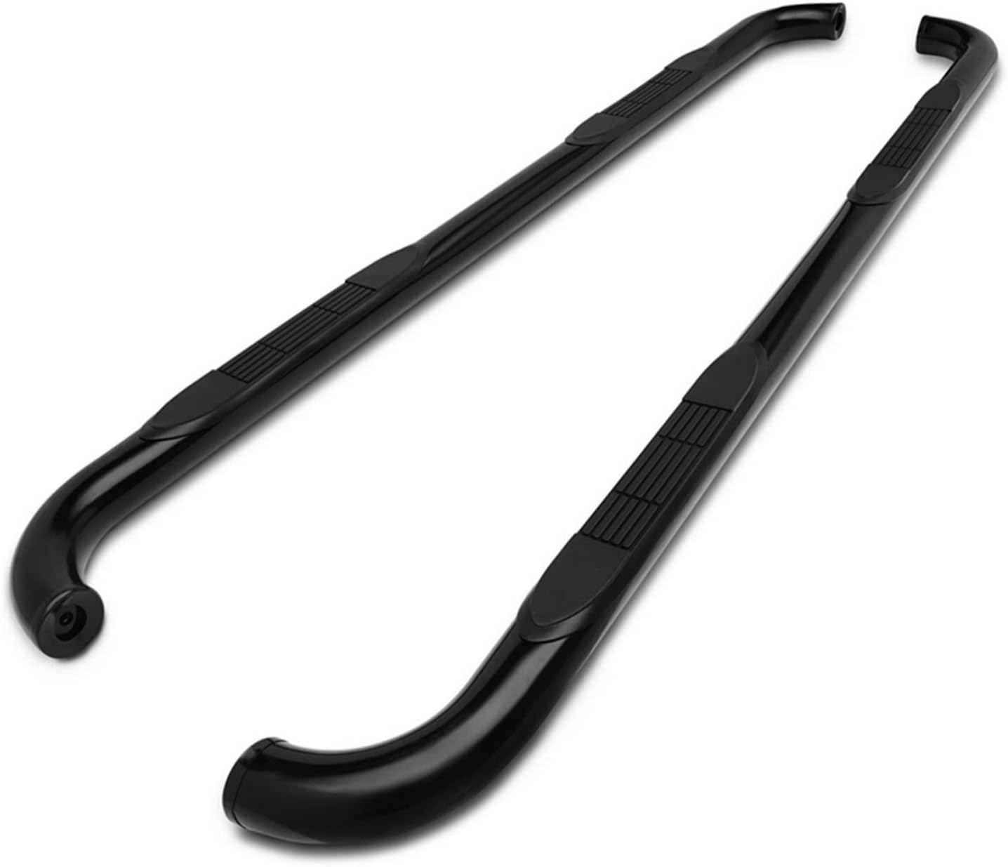TAC Side Steps Custom Fit 1987-2006 Jeep Wrangler 3 inches Black Side Bars Nerf Bars Step Rails Running Boards Off Road Automotive Exterior Accessories (2 Pieces Running Boards)