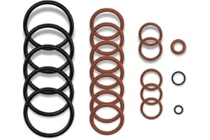 WUJEXUHE 20 Pcs Cooling System O-Ring Kit Fit for BMW E46 M52 M54 320i 323i 325i 328i 330i, Leakproof Cooling System Hose Seal Gasket Replacement, Rubber Press and Clip Hose Connections, 13621743299