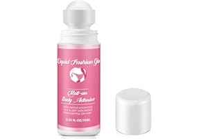 HappyAlley Body Adhesive Roll-On for Skin & Clothing, 2.53 Oz Sweat Resistant Water Wash Off Fashion Body Glue for Dancers, Butt Glue Applicator for Compression Stocking Bras Wig Residue Free(Classic)