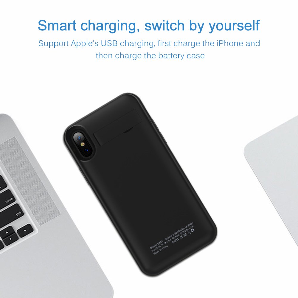 New Battery Case for iPhone X, Mbuynow 4200mAH Portable Charging Case for iPhone X External Rechargeable Charger Case Protective Power Charger