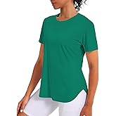CHALLMOTI Women's Short Sleeve Workout Tops Athletic Shirts UV Protection Sun Shirts UPF 50+ Quick Dry Lightweight