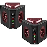 4-in-1 Ultrasonic Rodent Repellent Plug-in Mice Repeller Rat Deterrent Pest Control Device with Ultrasound, Impulse, Flashing Lights, Predator Sounds, Indoor Mouse and Rat Control, Pack of 2