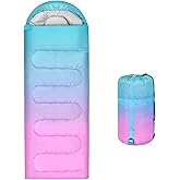 Ausletie Sleeping Bags for Adults Kids,3 Seasons Cold Warm Weather Waterproof Lightweight Camping Sleeping Bags for Men and Women,Camping Outdoor Travel