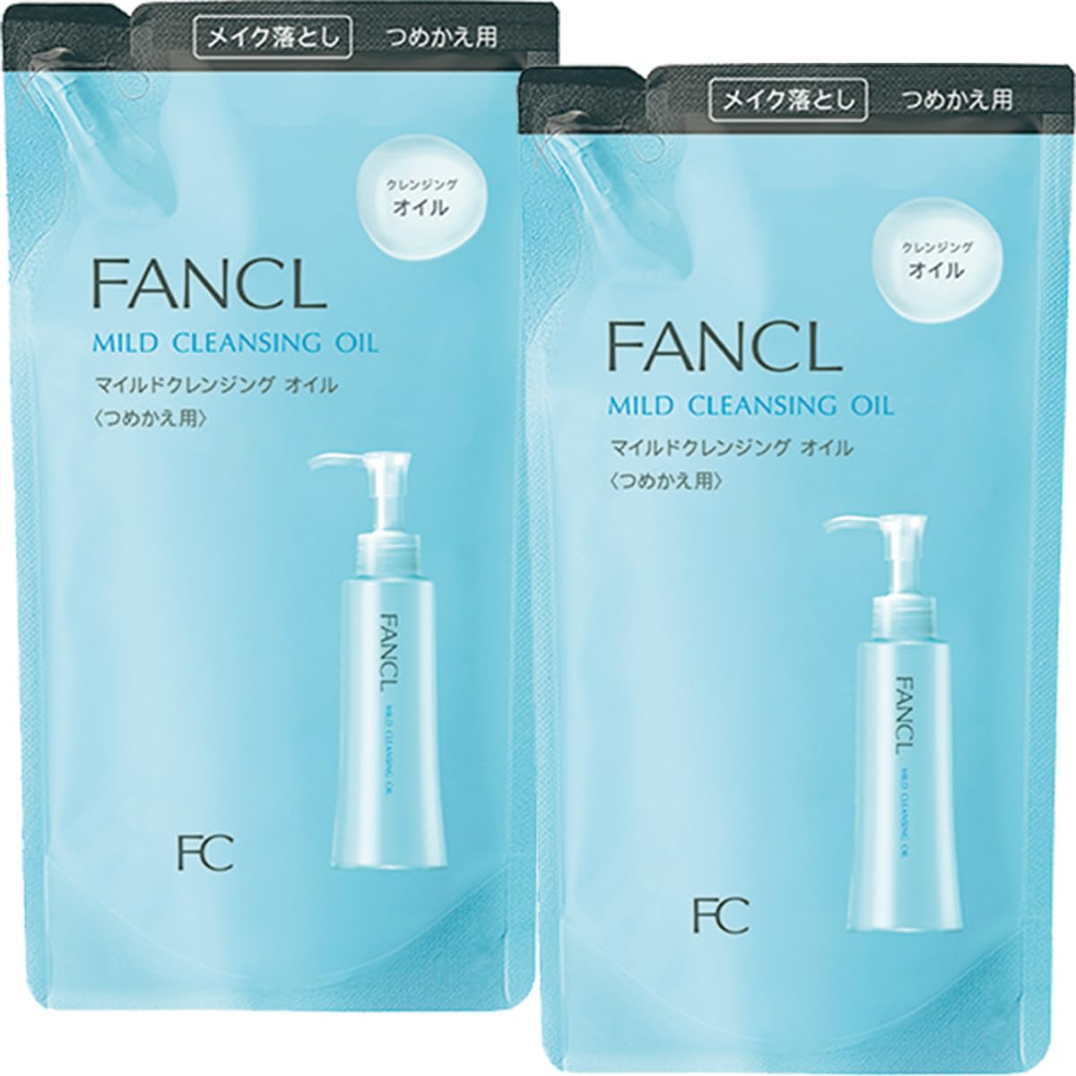 ファンケル (FANCL) (新) マイルド クレンジング オイル (詰め替え用) 2本 クレンジングオイル 無添加 (メイク落とし/毛穴ケア) まつエクOK商品画像