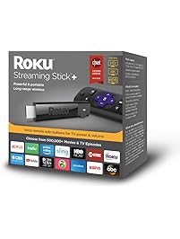 Roku Streaming Stick+ | HD/4K/HDR&nbsp;Streaming Device&nbsp;with Long-range Wireless and Voice Remote with TV Power and Volume