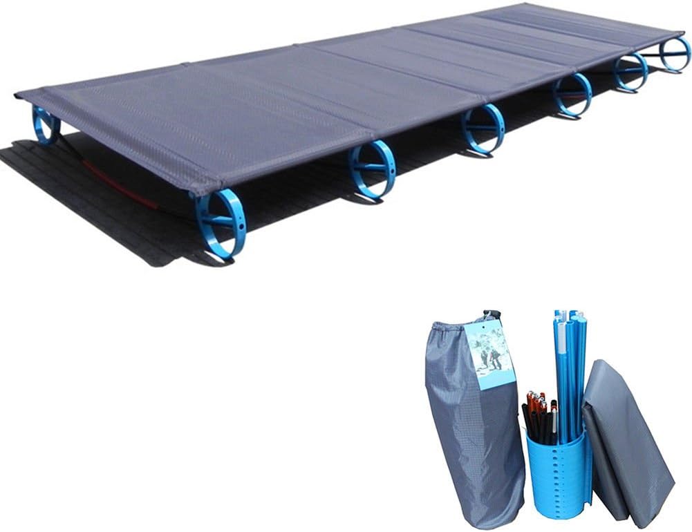 Folding Camping Cot Moisture-proof Camp Cot Ultralight Portable Aluminum Alloy Picnic Off Ground Folding Bed