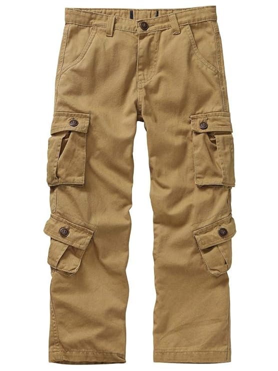 Buy Alfiudad Boys' Uniform Cargo Pants Kids Boy Scount Pants Casual