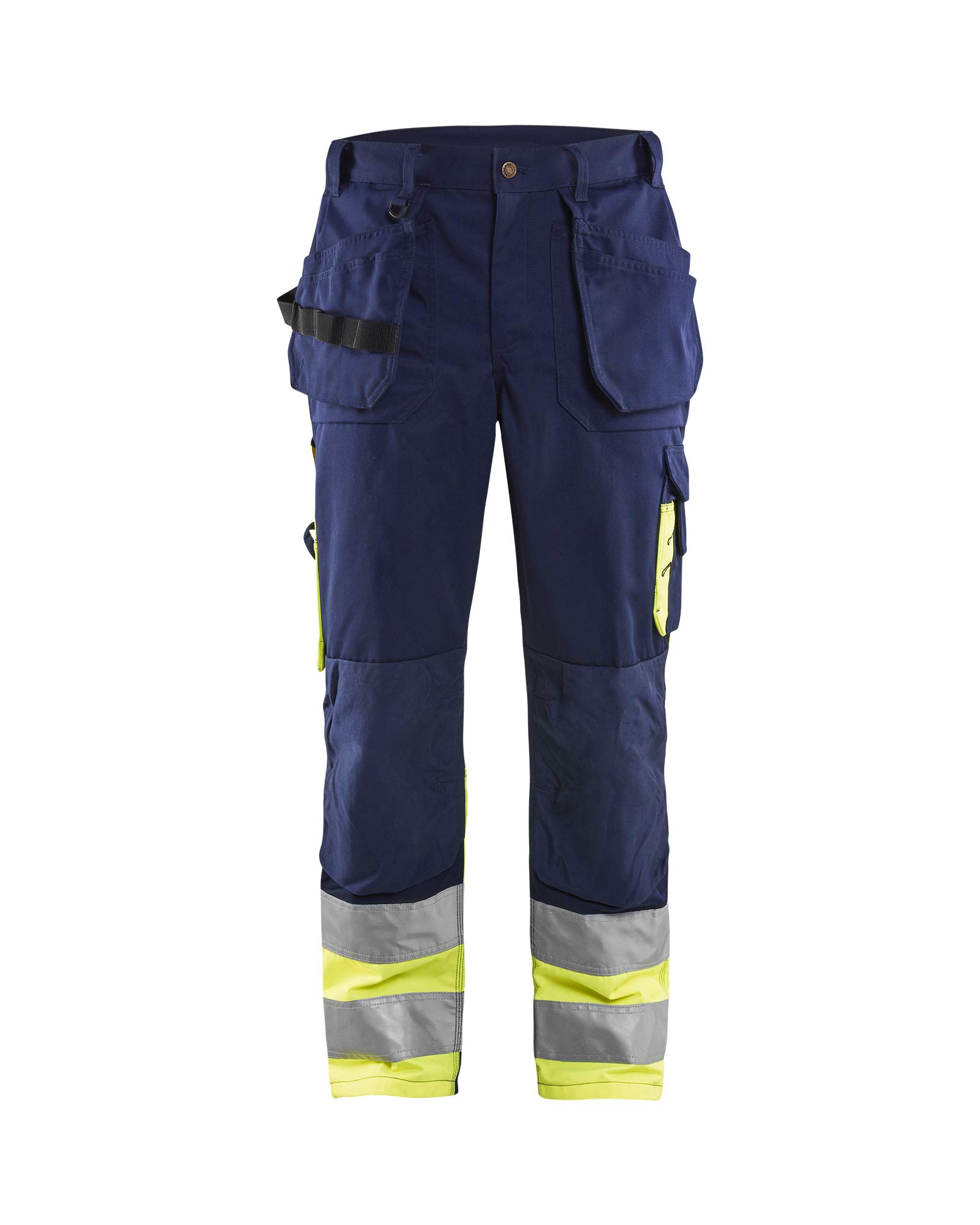 Blakläder 152913708833D128 Size D128 Cl.1 "High Vis" Trousers - Navy Blue/Yellow