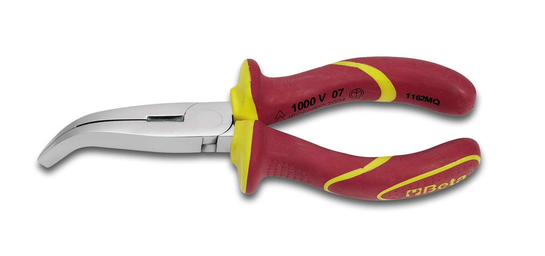 Beta 11640100 1164 Mq200-Ex.Long Bent Flat Nose Pliers