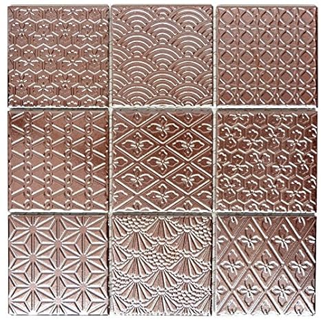 Retro Vintage Mosaik Fliese Keramik Spirit Kupfer für WAND BAD WC DUSCHE KÜCHE FLIESENSPIEGEL THEKENVERKLEIDUNG BADEWANNENVERKLEIDUNG WB22B-1415