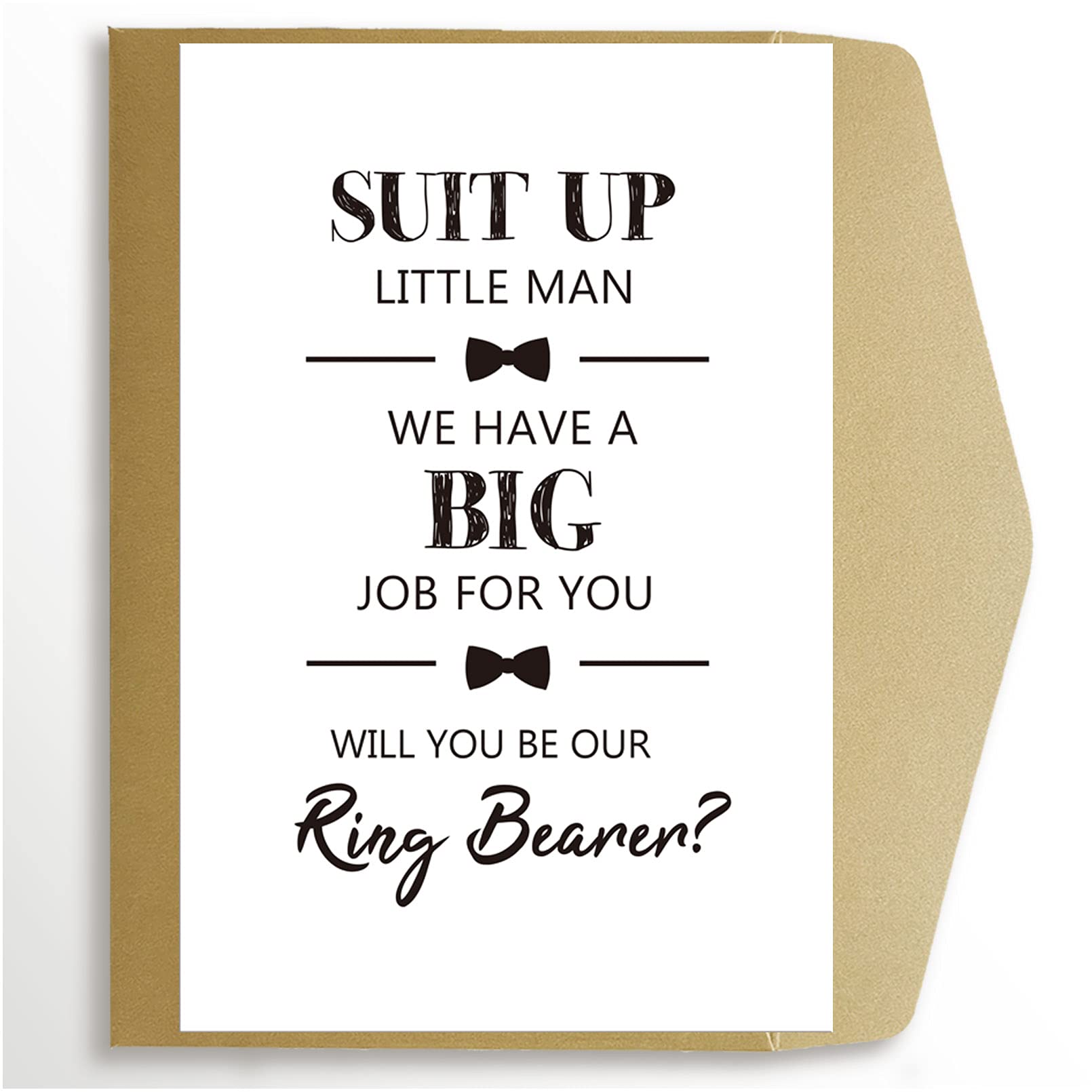 Goroar Will You Be Our Ring Bearer Card, Ring Bearer Proposal Card, Ring Bearer Request Card