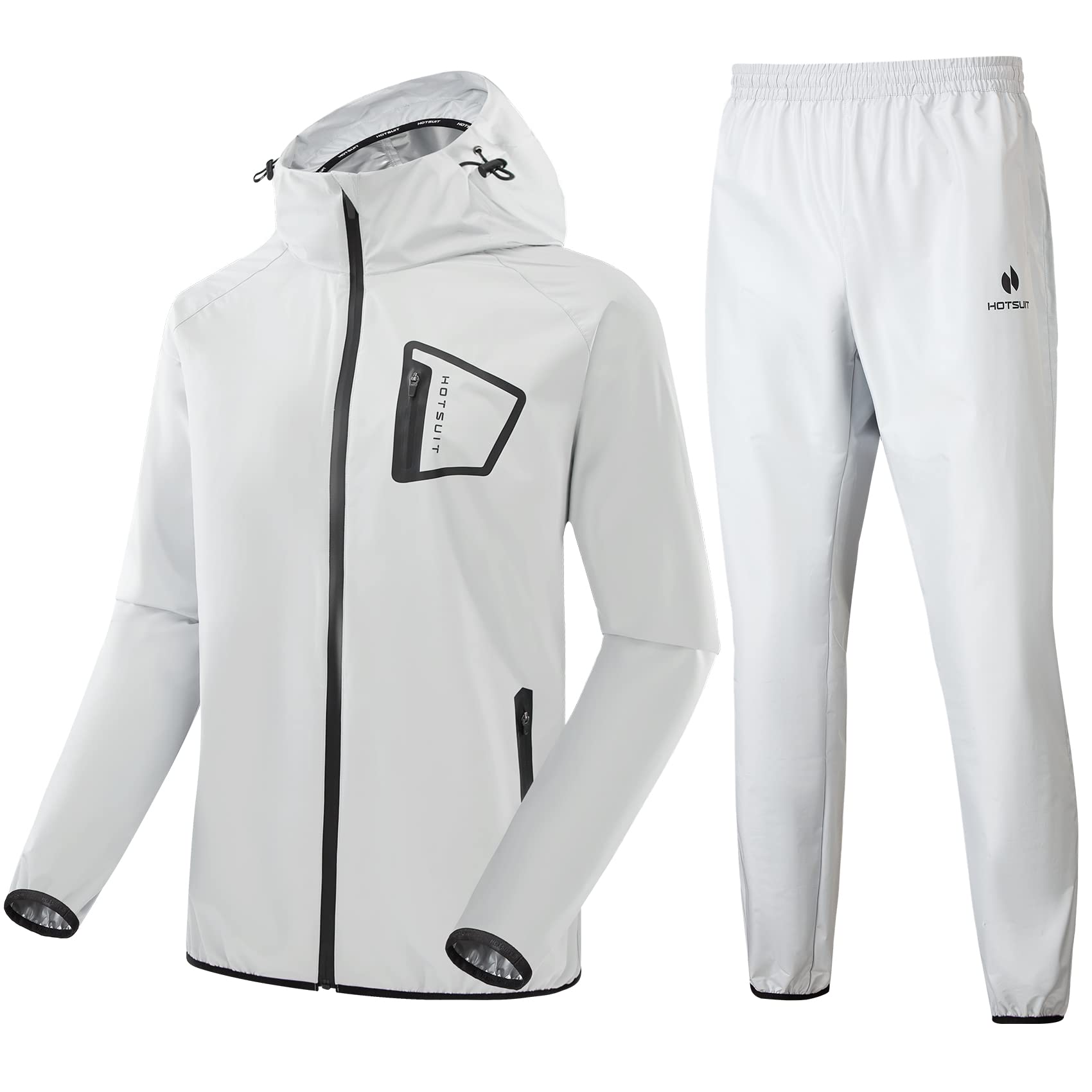 HOTSUIT Sauna Suit for Men Anti Rip Boxing Sweat Suits Workout Jacket Pants Image