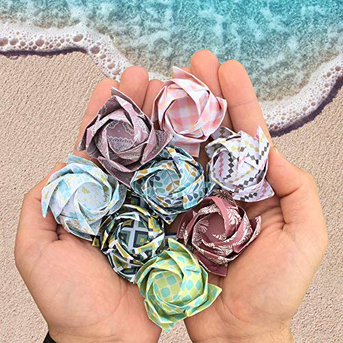 Origami Paper Set - 120 Sheets - Traditional Japanese Folding Papers including Floral, Animal Prints, Aztec, Geometric - Origami Papers for Kids & Adults - MozArt Supplies - Thumbnail 2