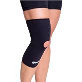 Breg Neoprene Open Patella Knee Support - Thin Knee Brace Undersleeve | Compression Knee Sleeve for Under Brace - Breathable, Pain Relief for Men &amp; Women (Medium)