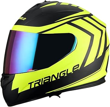 Amazon Com Triangle Motorcycle Full Face Dual Visor Helmets