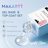 Makartt No Wipe Base and Top Coat Kit 2x10ml Gel Nail Polish Set view 5