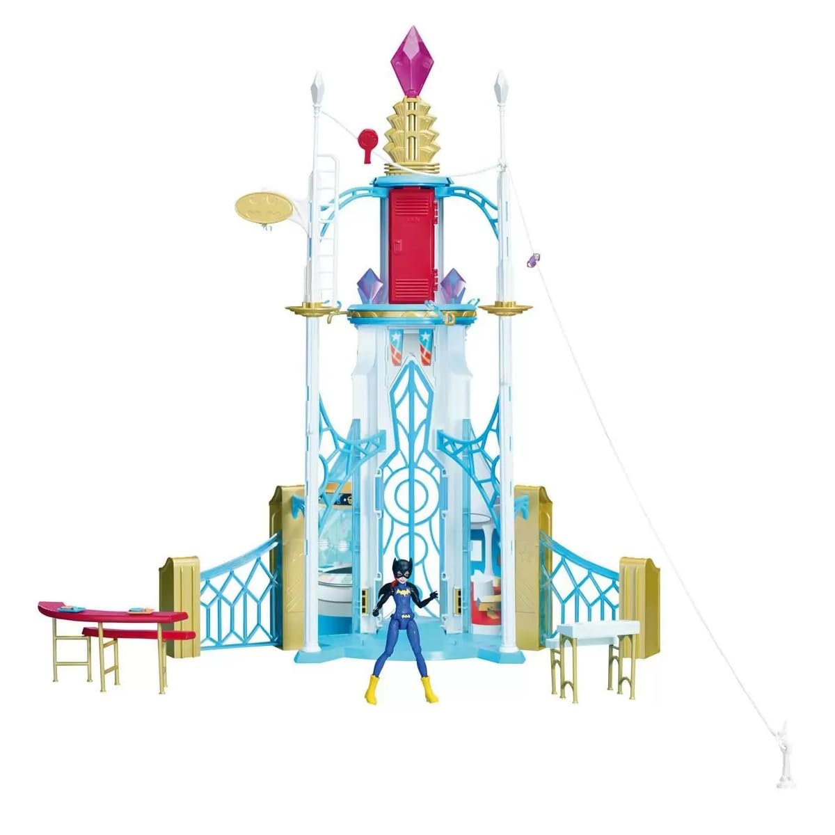 Mattel DMR13 Toy - DC Super Hero Girls High School Playset with Exclusive Batgirl Action Figure