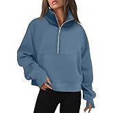 AUTOMET Womens Sweatshirts Half Zip Cropped Pullover Fleece Quarter Zipper Hoodies 2026 Fall Fashion Outfits Clothes