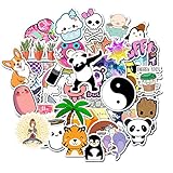 Acekar Stickers for Water Bottles,50-Pack Cute,Waterproof,Aesthetic,Trendy Stickers for Girls Teens, Perfect for Waterbottle,Laptop,Phone,Travel Extra Durable 100% Vinyl (VSCO Stickers)