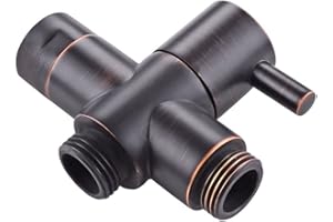 WEIRUN Shower Diverter Valve 3 Way Shower Diverter Valve Shower Head Adapter Shower Head Shut Off Valve Replacement Shower Head Splitter for Shower Arm Handheld Shower Head Attachment Oil Rubbed Bronze