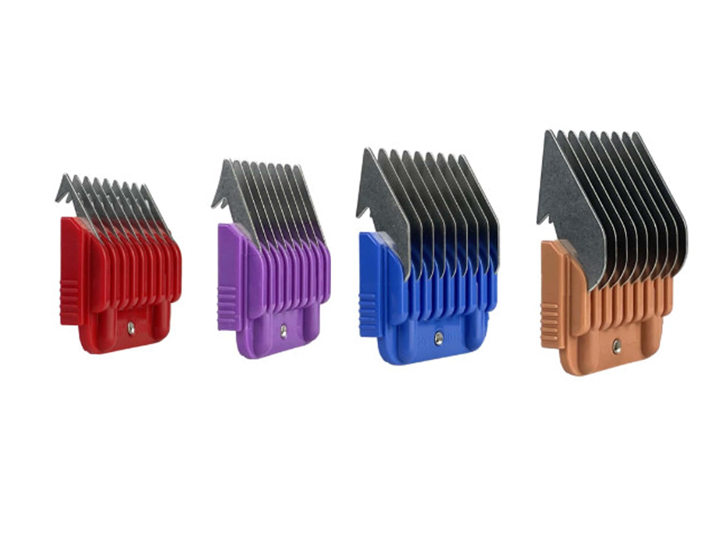 Masterclip Metal Comb Guides for Dog Clipper Clippers - choose your size 16mm, 19mm, 22mm, 25mm, 32mm or a Multi pack of 4 sizes (4 Pack - 3mm, 6mm, 10mm, 13mm)