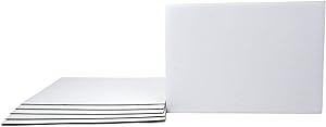 Dulcet Delights (6-Pack) Disposable Cake Circle Base Boards (1/4 Quarter Sheet, 10x14), 3mm thickness Cardboard, Food Safe Cake Plate Platter, Disposable Pizza Circles
