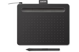 Wacom Intuos Graphics Drawing Tablet with Bonus Software, 7.9" X 6.3", Black (CTL4100), Small