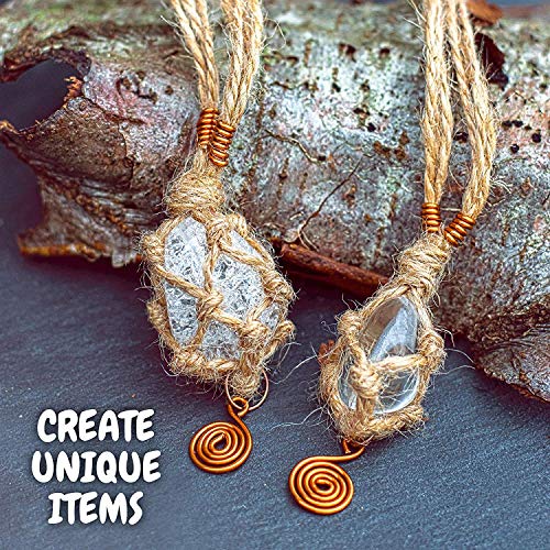 Jute Rope - Natural Jute Twine String Thin Rope for Gift Box Packing, Decorating, Gardening - Thumbnail 7
