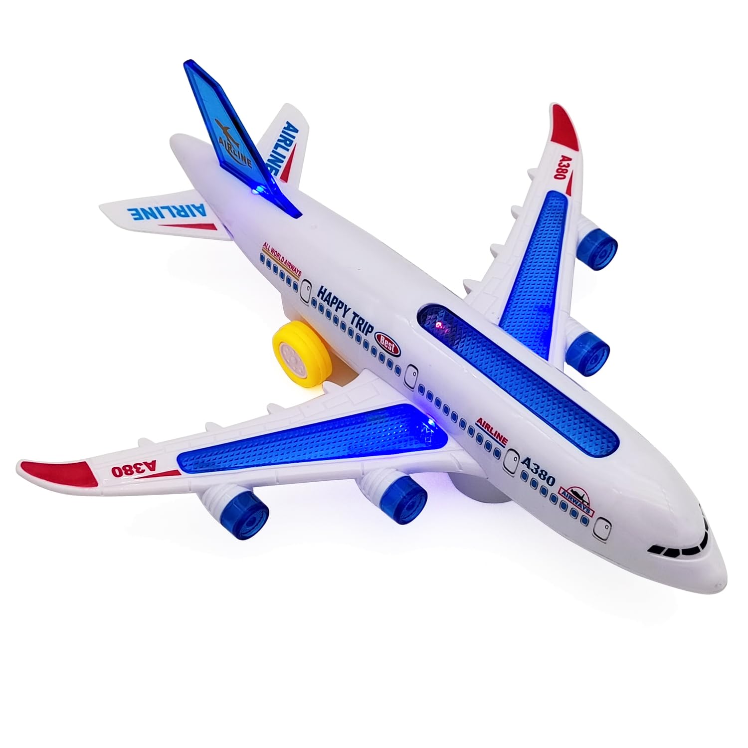 Photo 1 of Tipmant Baby Toddler Electric Airplane Vehicle Car Toy Electronic Plane Aircraft, Automatic Driving, Music, Flash Light Kids Birthday Gifts