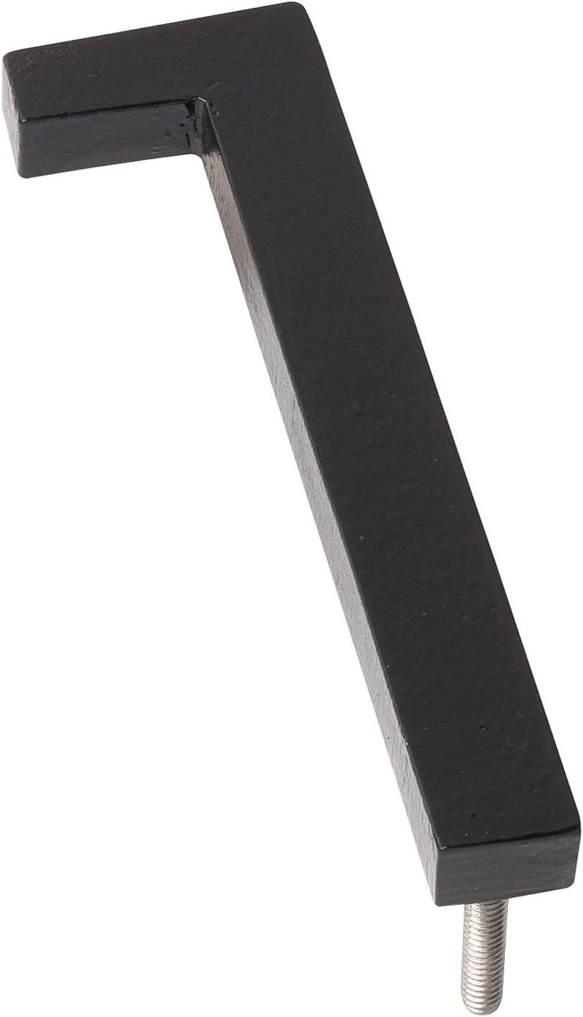 Address Signs - Montague Metal Products MHN-16-F-BK1-1 Solid Aluminum Modern Floating Address House Numbers, 16